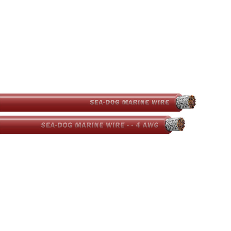Sea-Dog 4 AWG Red Battery Cable - 500' - 8004027