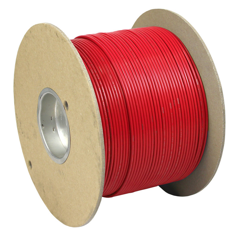 Pacer Red 8 AWG Primary Wire - 1,000'  - WUL8RD-1000