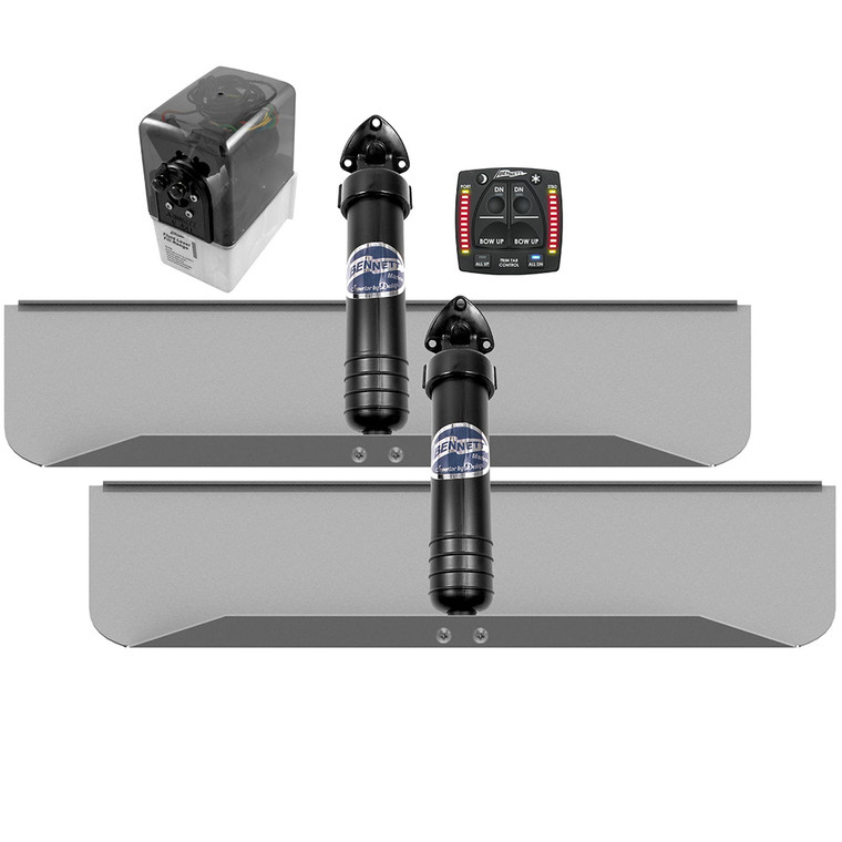 Bennett Marine 30x9 Hydraulic Trim Tab System w/One Box Indication - 309OBI