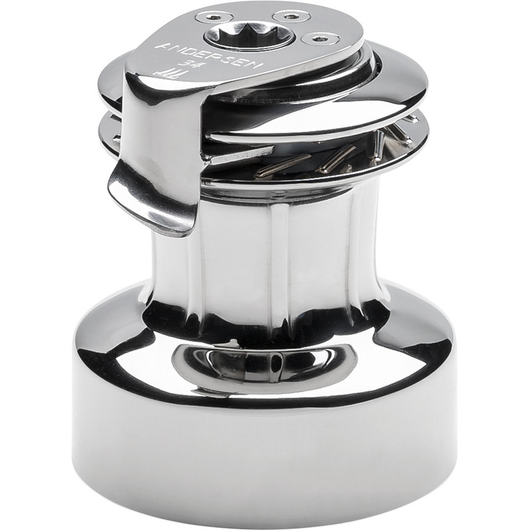 ANDERSEN 34 ST FS - 2-Speed Self-Tailing Manual Winch - Full Stainless Steel - RA2034010000