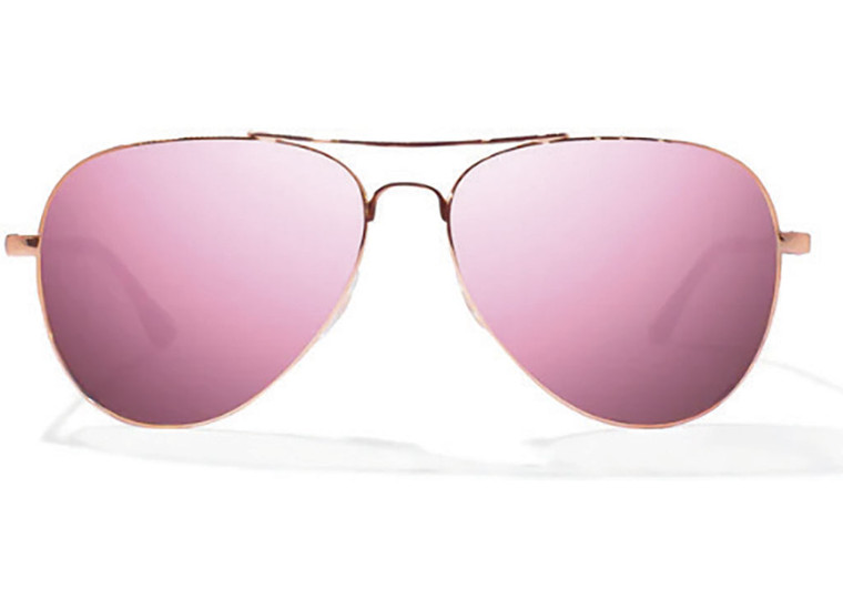 Bajio Sunglasses - Soldado Rose Mirrorrose Gold Satin Sunglass - BJOSOLR30704