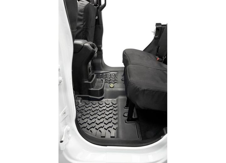 Bestop Inc. - 18c Jeep Wrangler Jl Rear Floor Mats; Black - BES51515-01