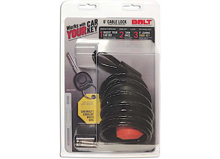 Bolt Lock - (clamshell)0713 Gm B Vehicles 6ft Cable Lock - BOL7018450