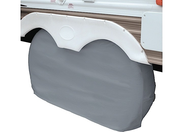 Classic Accessories - Dual Axle Wheel Cover Grey  Xl  2cs - CLA80-210-051001-00