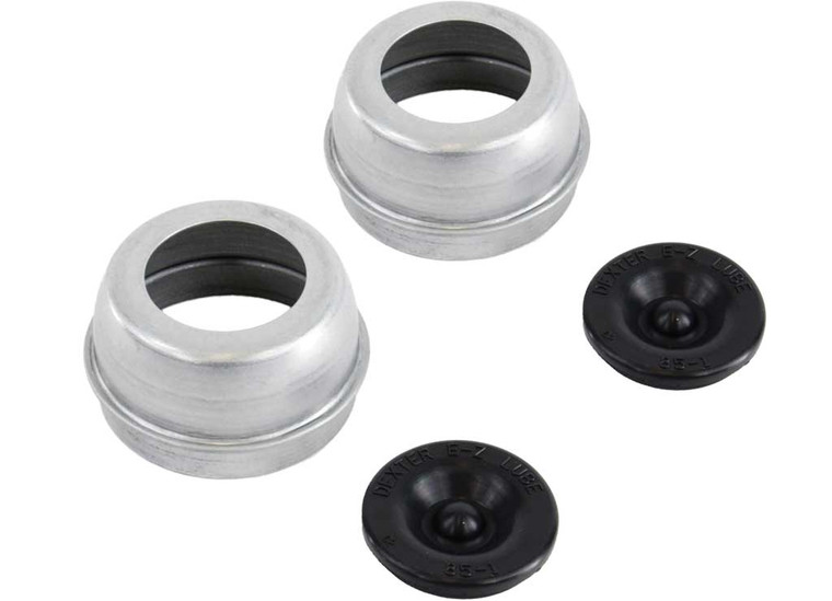 Dexter Axle - Ez Lube Grease Cap & Plug Chrome  1.99 Od - DXTK71-315-00