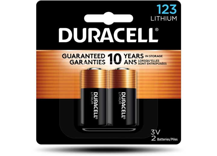 East Penn Manufacturing - Duracell Cr123 Lithium Battery Clamshell Of 2 - EPMDL123AB2PK