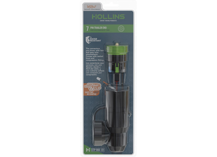 Hollins Expert Towing Products Manufacturing - 7 Way Connector Trailer End - HTPETP900