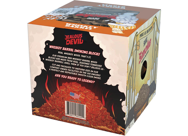 Jealous Devil - Smoke Whiskey Barrel Wood Blocks 430 Cu. In - JLDFJDSMOKEWSKY430CU