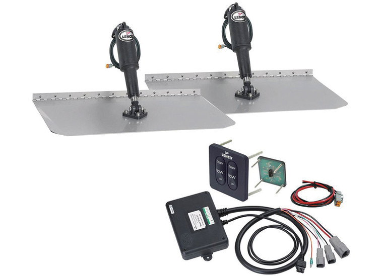 Lenco Marine - Standard Trim Tab Kit With Standard Integrated Switch12in X 12in - LCM15105-102