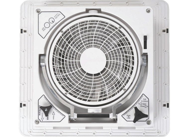 Maxxair - Maxxfan Plus Pivoting Directional Fan W/ White Lid - MXA00-61000