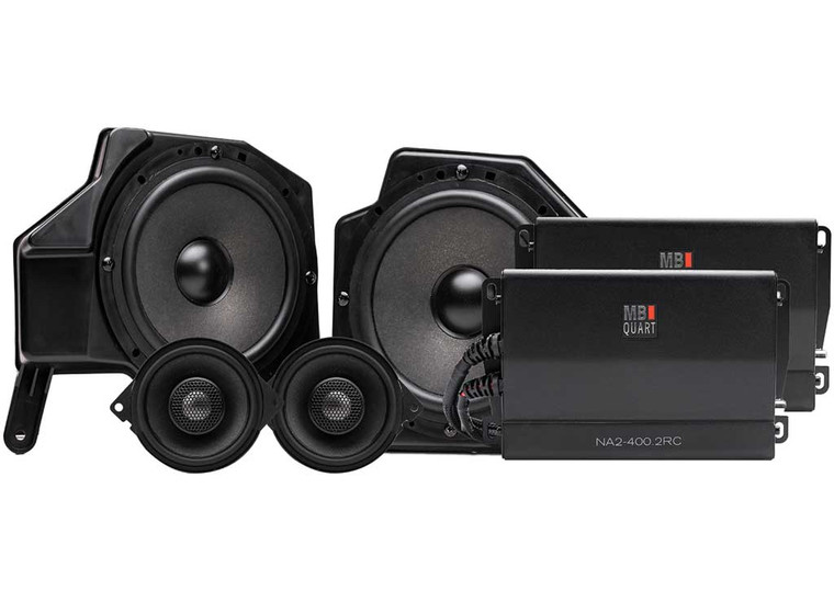 MB Quart - Mbq Wrangler Jl/gladiator Jt Tuned Audio Package W/4speakr 800w Stage 4 Oem Aud - MBQMBQJ-STG4A-1