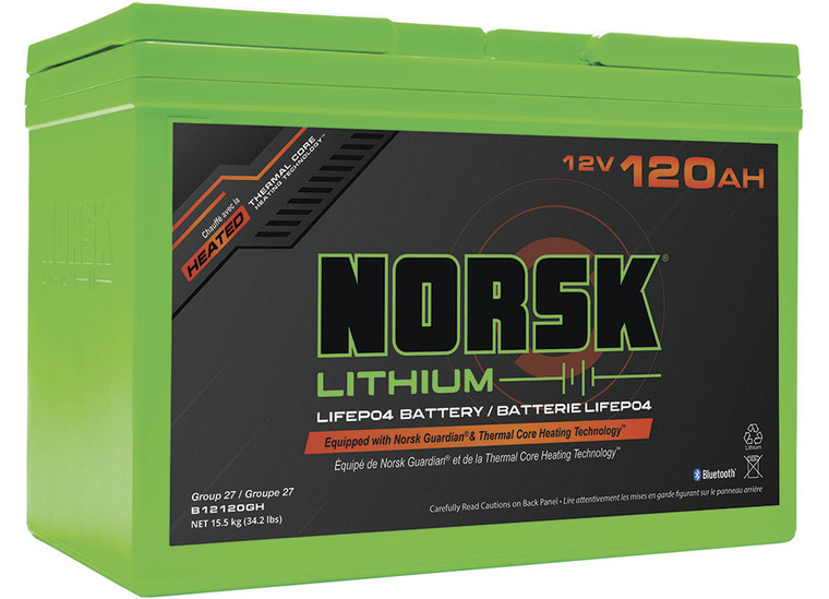 Norsk Lithium - 12.8v120ahnsklifepo4batgdnh - NRLB12120GH
