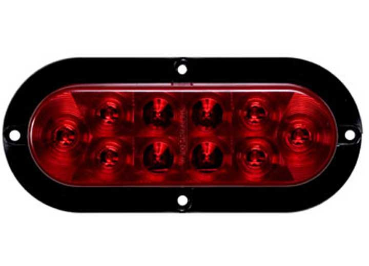 Optronics - Led Tail Light Oval Surface/flange Mount - OTRSTL78RB