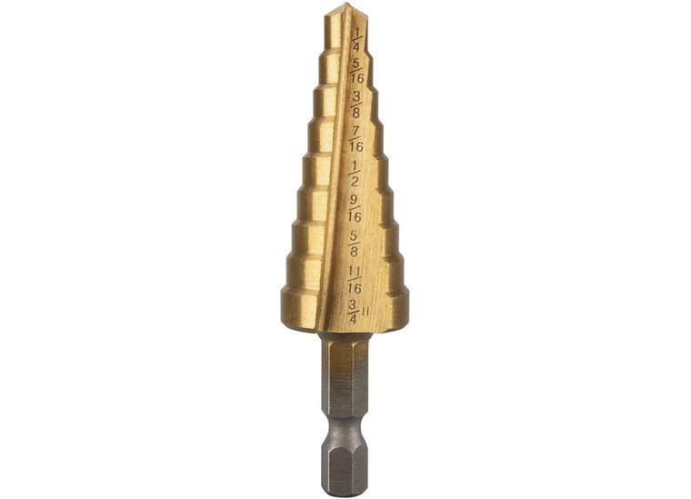 Performance Tool - 9step Titanium Hss Drill Bit 1/4  3/4in - PRTW7778