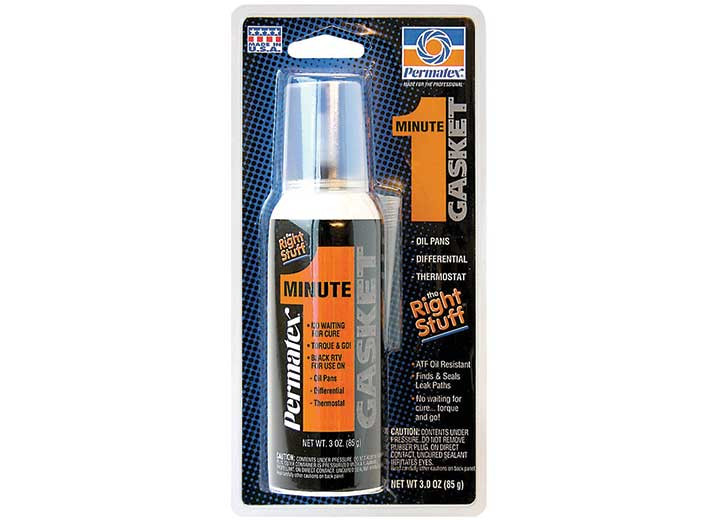 Permatex - The Right Stuff One Minute Gasket Maker Black 3oz Ca - PTX25229