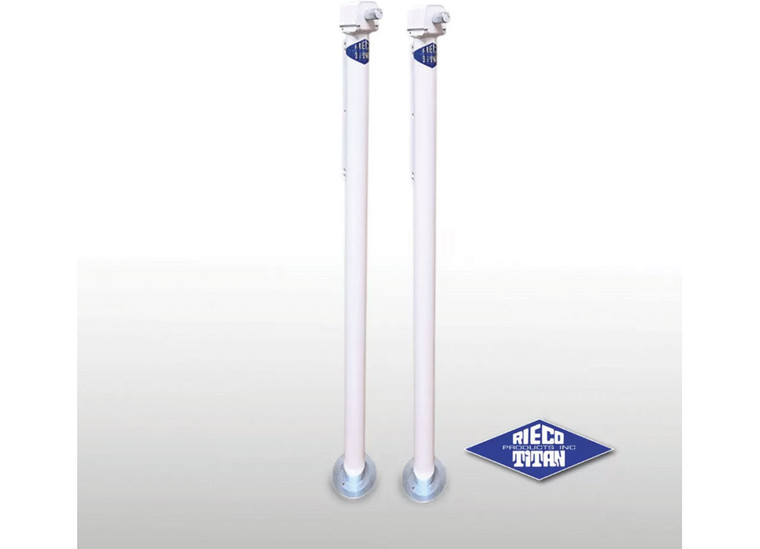 Rieco-Titan Products, Inc. - Four Corner Jacks White (2pack) Side Mount Style - RTP44931