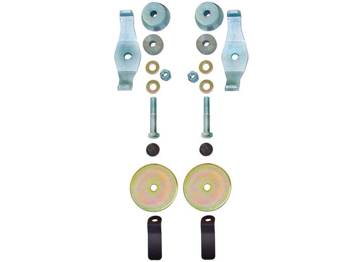 Rock Jock - 0718 Wrangler Rear Set Coil Spring Retainer Kit - CUECE-9807RRK