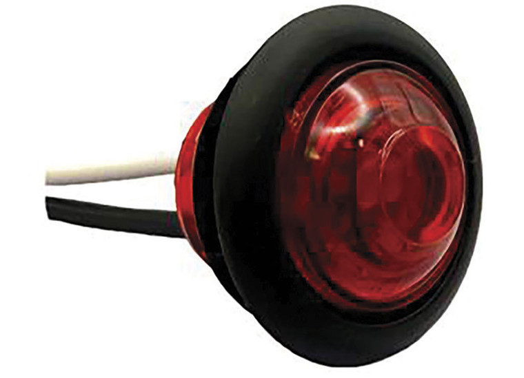 RV Designer - Red Round Pcrated Led Marker Light - RVDL924