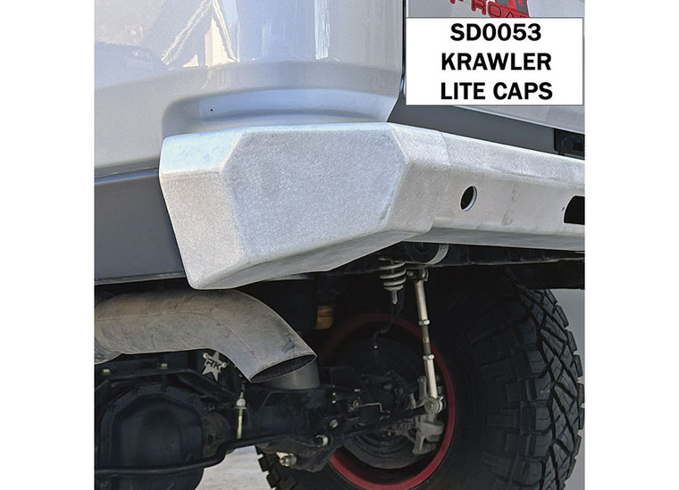 Savvy Offroad - 20c Gladiator Krawler Lite Rear Bumper Caps Raw - SVYSD0053