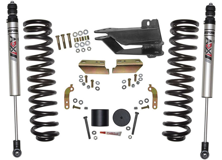 Skyjacker Suspension - 1725 F250/f350 4wd 2.5 In. Front Leveling Kit W/ Adx M2.0 Aluminum Monotube Sho - SKYF1725VBK-XM