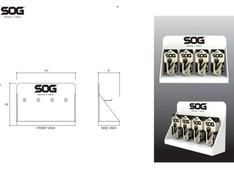 SOG/Cold Steel - Sog Key Knife Counter Display W/32 Pieces - SOGSOG-KEYKNIFEDISPLAY