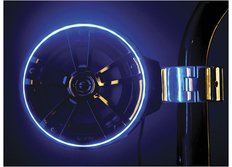 TH Marine - 6.5in Led Speaker Ring  Blue  Pkgd. - THMLED-SMSKR-B-DP