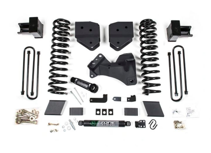 Zone Offroad - 201719 F250/350 4in Suspension System Dsl  2 Leaf Main   Dual Stabilizer - ZORF86N