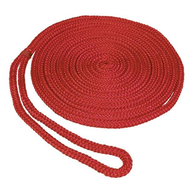 Seasense - Dock Line Mfp Dbl/brd 3/8"x15' Red - 50013274