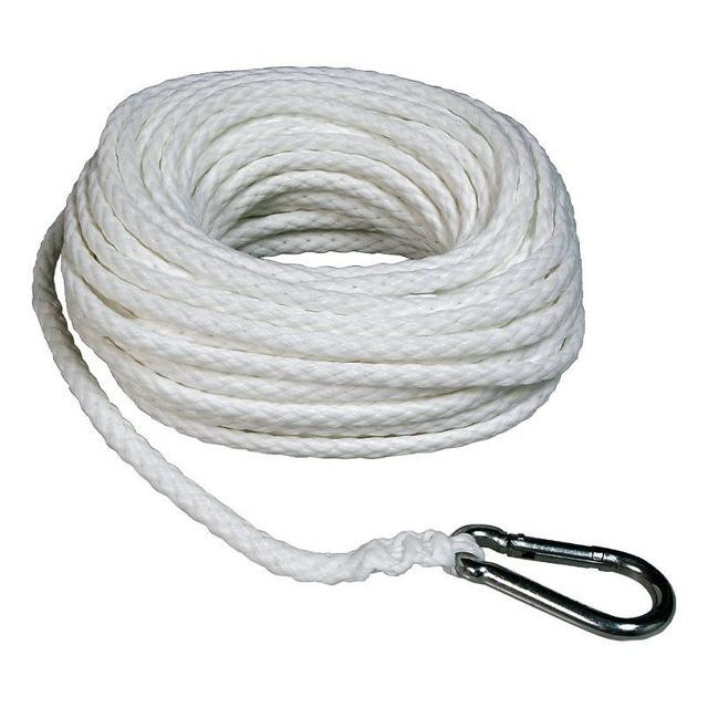 Seasense - Anchor Line Poly Hlw/brd 3/8"x100' - Wht - 50013047