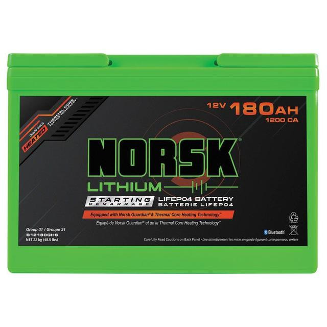 Norsk - 12v 180ah Lifepo4 Bat Gdn H Starting - B12180GHS