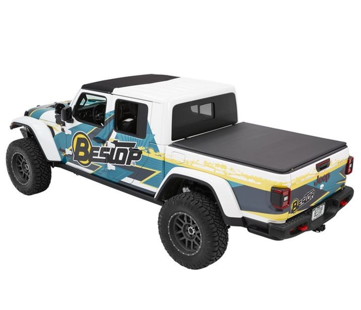 Bestop - 20c Jeep Gladiator Ezfold Soft Trifold Tonneau Cover - 16280-35