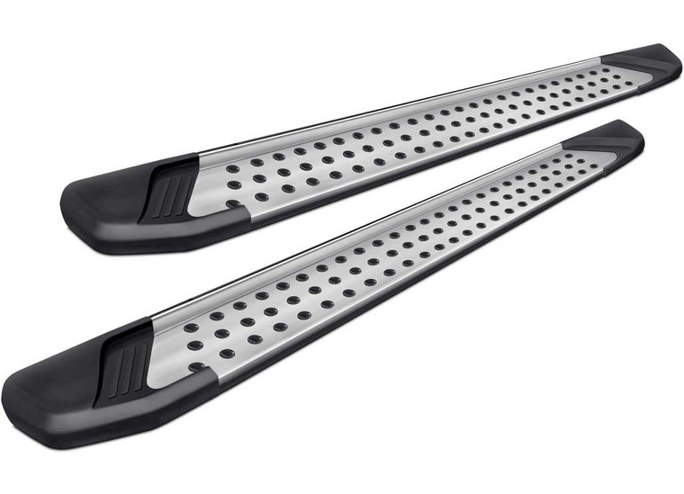 Blackhorse Off Road - 23c Pilot Vortex Running Boards Silver - VO-H3070