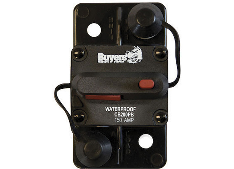 Buyers - 150 Amp Circuit Breaker With Manual Pushtotrip Reset With Large Frame - CB151PB