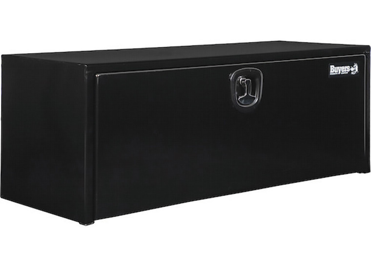 Buyers - 18x18x48 Inch Black Steel Underbody Truck Box With Builtin Shelf3point Latch - 1702311