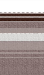 Carefree of Colorado - Replacement Awning Vinyl Fabric 20ft 2in Sierra Brown Dune Stripe Wht Weatherg - JU218A00
