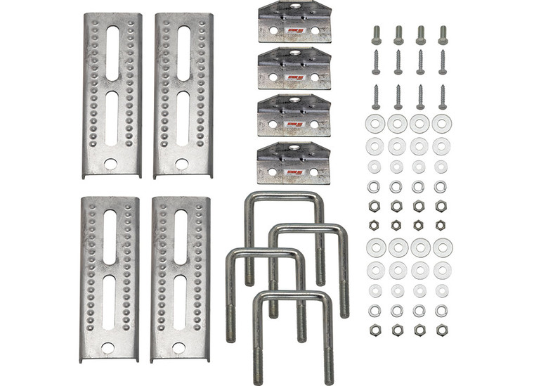 Extreme Max - Set Of 4 8 Swivel Top Bunkbrackets For 3 X 3 Crossmember - 3006.7024