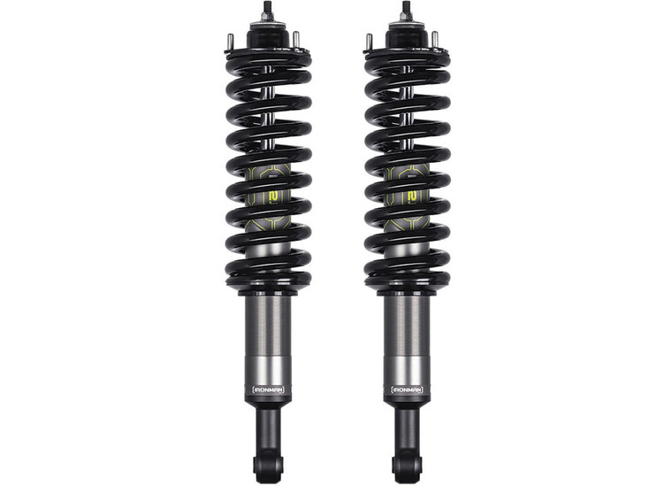 Ironman 4x4 - 22c Tundra Im2.5 Alum Monotube Front Coilovers Blk Coils 3in Lift Med Load(0220 Addtl) - 71-057-002L