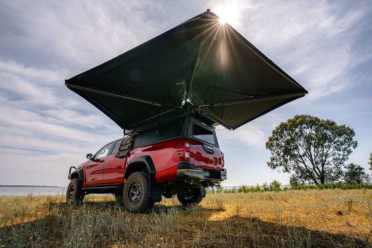 Ironman 4x4 - Deltawing 270degree 6.5ft Freestanding Awning For Left Side With Led Light Waterproof Uv50 Kit - IAWN270L045K