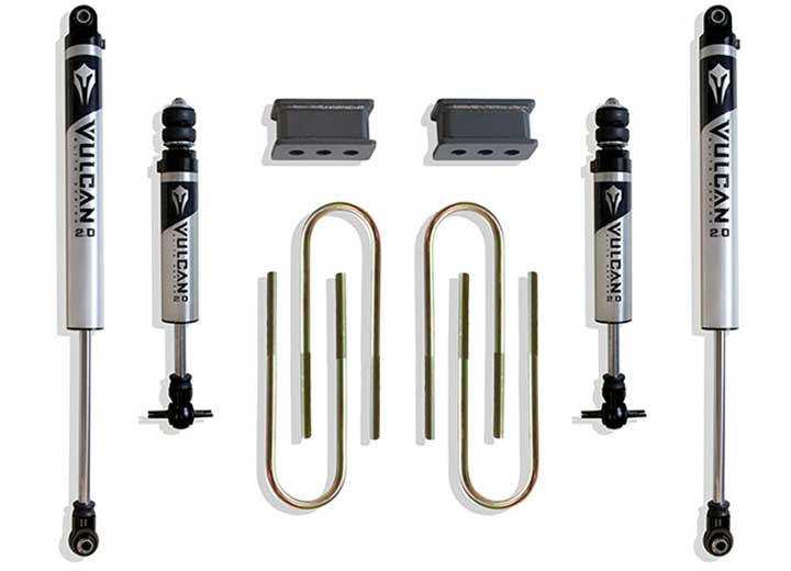 Maxtrac Suspension - 0608 Ram 1500/0308 Ram 2500/3500 2wd 2.5in Blocks 3.625in Ubolts(4)vulcan 2.0 Ifp Shocks - 902225V-S