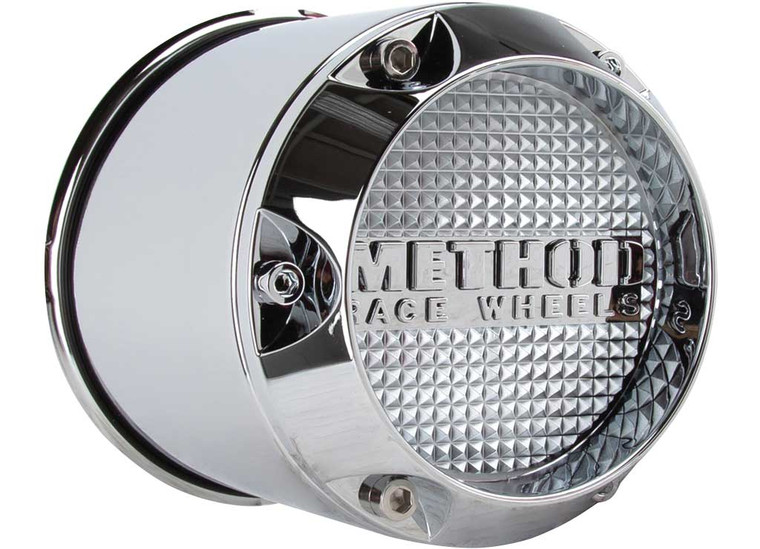 Method Race Wheels - Center Cap T078 130.8mm Push Thru 2 Piece Chrome W/ Ss Screws - CP-T078B140-C