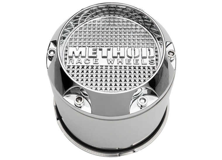 Method Race Wheels - Center Cap T078 130.8mm Push Thru Chrome W/ Ss Screws - CP-T078B140-1-C