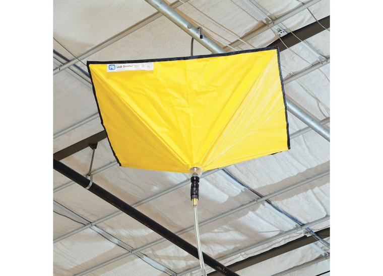 New Pig - Umbrellastyle Roof Leak Diverter Tarp Kit 30in X 30in Translucent - TLS461-TR