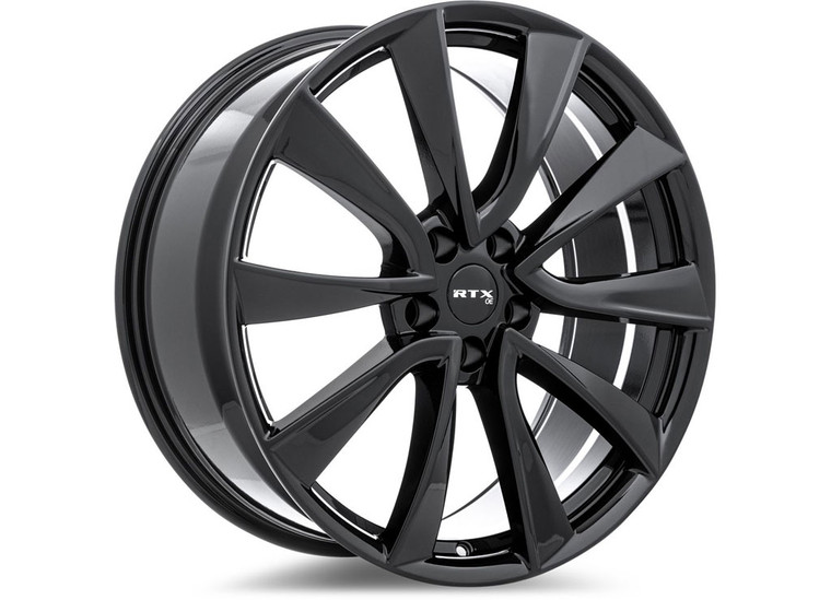 RTX Wheels - Ts01 19x9.5 5x114.3 Et45 Cb64.1 Gloss Black - 83511