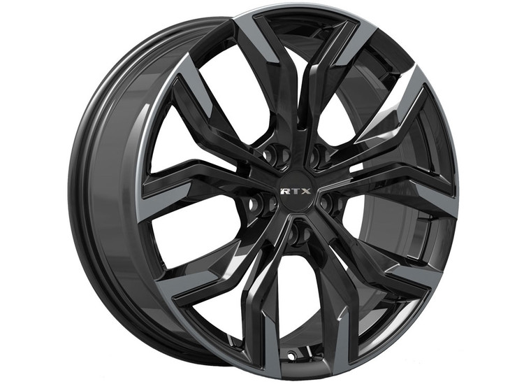 RTX Wheels - Venom 18x7.5 5x114.3 Et42 Cb67.1 Gloss Black Machined - 83364
