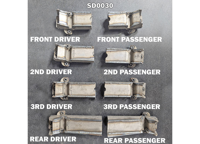 Savvy Offroad - 20c Gladiator Weld On Slider Bracket Kit Raw - SD0030