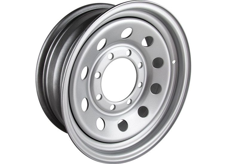 Tow-Rite - 16inx6in Silver Modular Rim Bp 86.5 Et 0 Cb 5.12 2645 Lbs  Boxed - RT3809