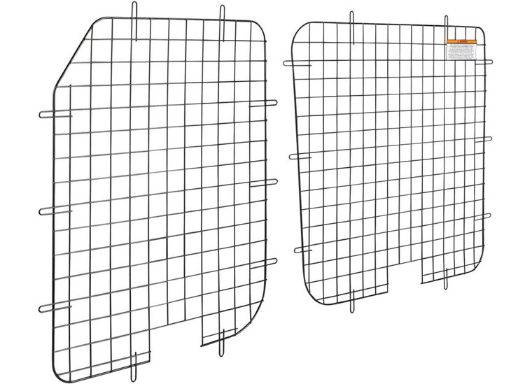 Weather Guard - 15c Transit (except Crew) 7 Ga Steel Rear Door 2 Window Screens Mid/high Roof 27 X 32in  Black - 88062