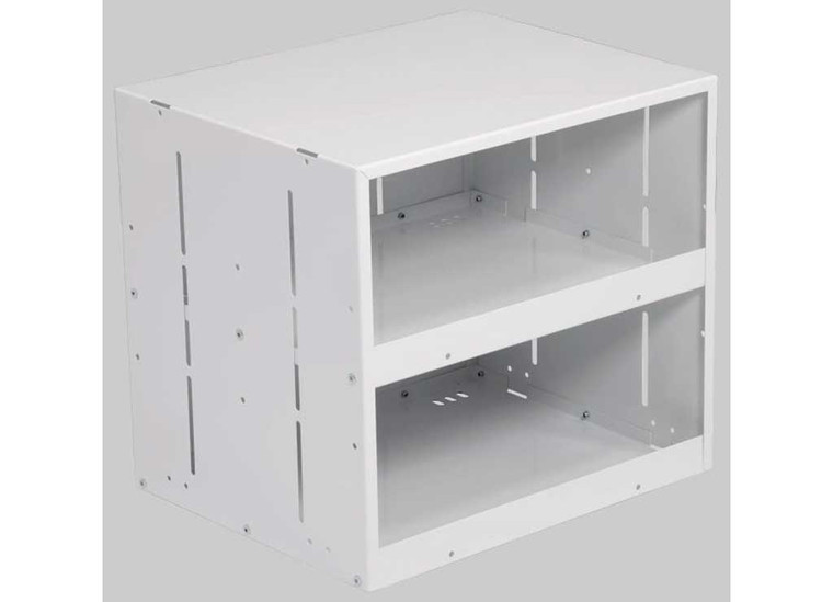 Weather Guard - Shelf Cube Twoshelf Stackable Cabinet 17 X 15 X 13in  White Steel - 2944646