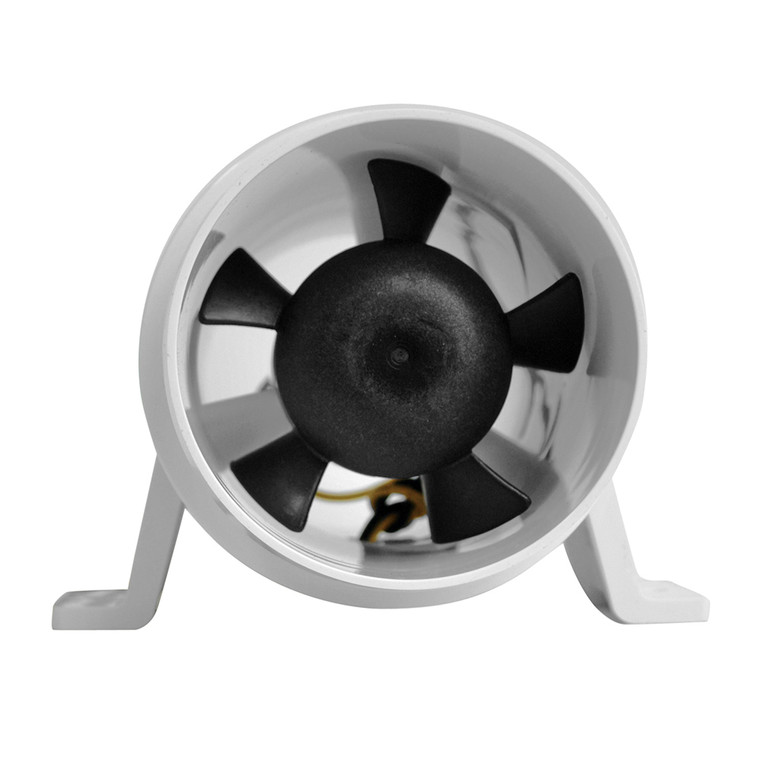 Attwood Turbo 3000 Series Water-Resitant, In-Line Blower - 12V - White - 1733-4