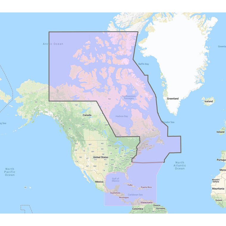 Furuno US &amp; Canada Atlantic Coast, Gulf of Mexico, Caribbean Bahamas and central America Vector Charts - Unlock Code - MM3-VNA-033